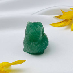 Фигурка резная Сова из зеленого Кварца