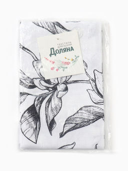 Цена за 2 шт. Кухонное полотенце Доляна. Plant leaves 35?60 см, 100% хлопок, рогожка 164 г/м?