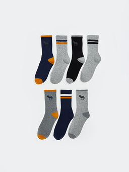 Desenli Erkek ?ocuk Soket ?orap 7li