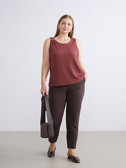 B?y?k Beden Y?ksek Bel Cigarette Kad?n Pantolon