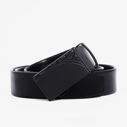 Ремень мужской, ширина 3.5 см, пряжка автомат, цвет чёрный