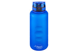 Бутылка для воды 1,5 л 10*10*28,5 см "Style Matte" с углублениями д/пальцев небесная