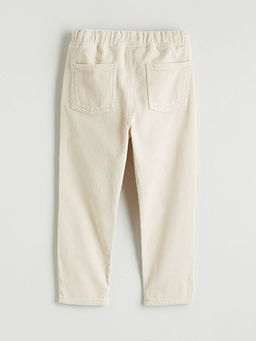 Beli Lastikli Erkek ?ocuk Kadife Pantolon