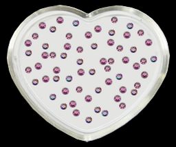 El Corazon Стразы акриловые 200шт/20 SS4-розовая гологрф., круглый