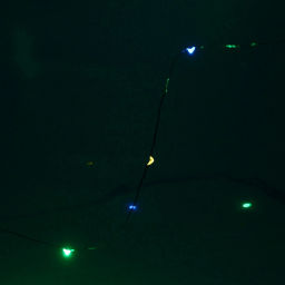 Цена за 2шт. Гирлянда для дома на батарейках 1,5 м 15 ламп LED, 1 реж.,IP-20, Мультицвет