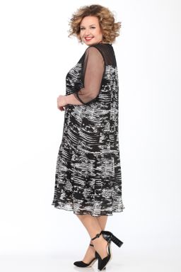 Платье с прозрачными рукавами - Almond фото 4