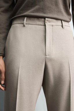 SLIM FIT SUIT TROUSERS - Zara фото 5