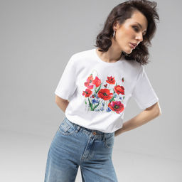 Футболка прямого кроя Великолепна уже утром - Charutti фото 21