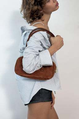 BOLSO DE HOMBRO PIEL / Teja