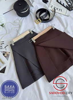 Юбка-шорты женские однотонные - Bruno фото 3