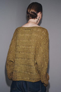 RIBBON KNIT SWEATER - Zara фото 3