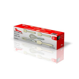 Набор кухонный 5 пр ZEIDAN металл-силикон арт Z-11029