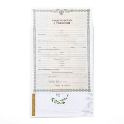 Папка для свидетельства о рождении, А5 «Зайки»