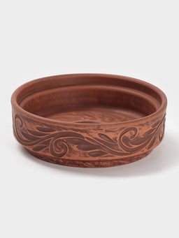 Форма для запекания «Вьюнок», 300 мл., 12×4 см, красная глина