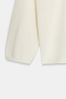JERSEY PUNTO FINO ESCOTE PICO / Blanco - Zara фото 9