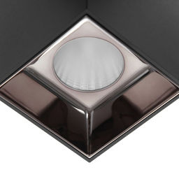 Светильник «Кубик» LED 4000К 10 Вт DIM220 черный кофе 7.5×7.5×9.5 см