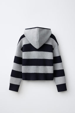CHAQUETA PUNTO CAPUCHA RAYAS / rayas - Zara фото 4