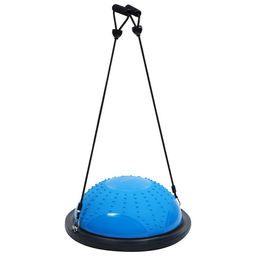 Полусфера BOSU гимнастическая ONLYTOP, массажная, с насосом, 46×20 см, синяя