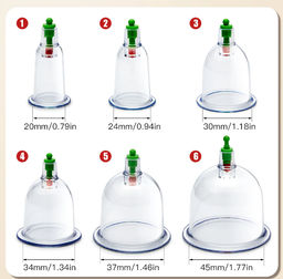 Универсальные вакуумные банки для массажа Вакуумные банки