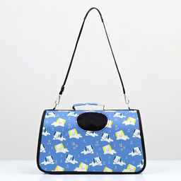 Сумка-переноска каркасная Щенки, размер S, 37,5 х 17 х 22 см - Пижон фото 2