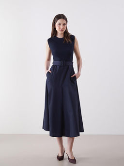 Bisiklet Yaka Kad?n Elbise