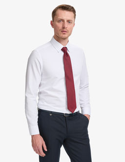 Beyaz Slim Fit Arm_rl_ Uzun Kollu G_mlek