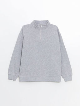 Dik Yaka Erkek ?ocuk Sweatshirt