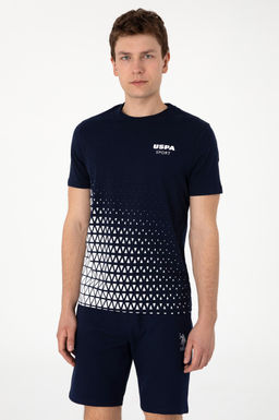 Erkek Regular Fit Bisiklet Yaka Lacivert Ti__rt Sepette S_rpriz _ndirim