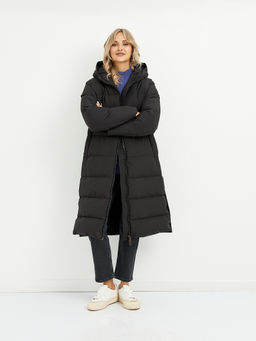 Пуховик женский черный стеганный - Glenfield фото 3