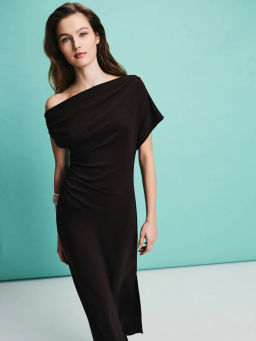 Асимметричное платье миди из вискозы / Zarina