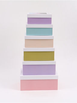 Набор подарочных коробок 6 в 1 Лето, 32.5?20?12.5 - 20?12.5?7.5 см