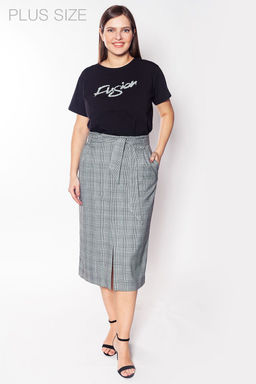 Юбка-карандаш с поясом