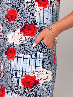 Платье женское вискоза "РЕНАТА" РОЗА КРАСНАЯ