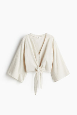 Blusa con nudo decorativo - H&m фото 5