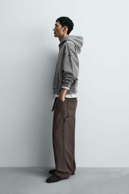 RELAXED FIT CARPENTER POCKET TROUSERS - Zara фото 4