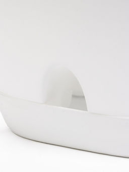 Кашпо с прикорневым поливом 4 л D-19см, H-20см белый "Гранд"