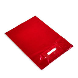 Цена за 50 шт. Пакет полиэтиленовый с вырубной усиленной ручкой, Фуксия 30×40 см, 50 мкм