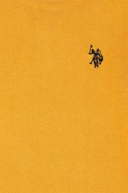 U. S. Polo Assn Базовый свитер горчичного цвета для мальчика - U.s. polo assn фото 3