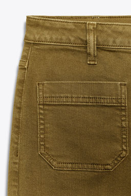 Z1975 HIGH-WAIST JEANS WITH PATCH POCKETS - Zara фото 8