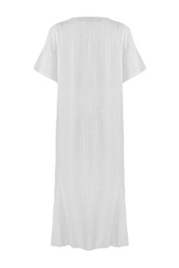 Kahverengi Dokuma Baglama Detayl? Maxi Plaj Elbise TBESS25EL00022 - Trendyolmilla фото 6