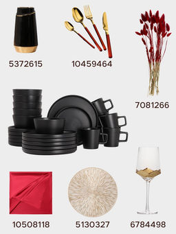 Набор кружек Доляна «Гранит», 4 шт., 340 мл, керамика, чёрный