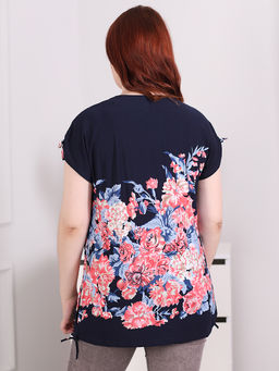 Футболка летняя с цветами - Almond фото 4