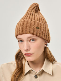 Шапка жен. виск+нейл+каш LB-A53070 sand