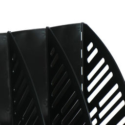 Лоток для бумаг А4, вертикальный, 3 отделения, чёрный