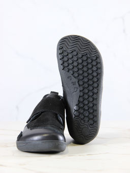 Ботинки женские демисезонные черные 206.NATAbl.Черная кожа+черная замша/Байка