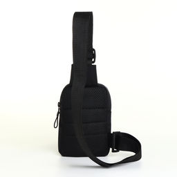 Сумка-слинг из текстиля, чёрная