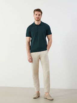 Polo Yaka K?sa Kollu Erkek Triko Kazak