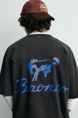 WASHED T-SHIRT WITH CONTRAST FORD  PRINT - Zara фото 13