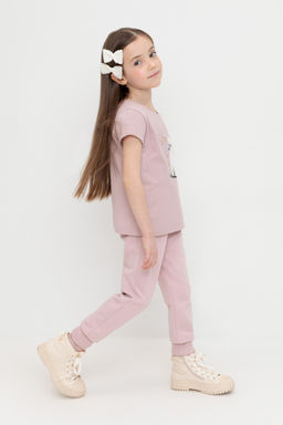 КР 400759/розово-сиреневый к525 брюки для дев - Crockid фото 3
