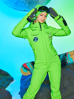 Женский сноубордический горнолыжный комбинезон Alpha Endless Aeternitas 223/2305 FAG - Салатовый  фото 15